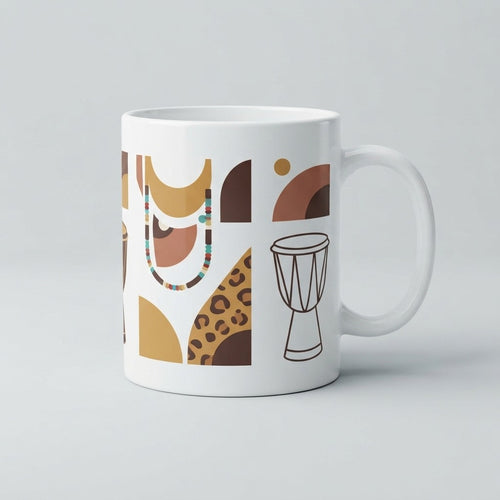 Ancestral Zulu Spirit — Sangoma's Healing Drumbeat Mug