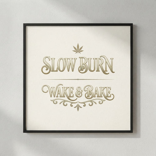 Slow Burn — Wake Bake Poster