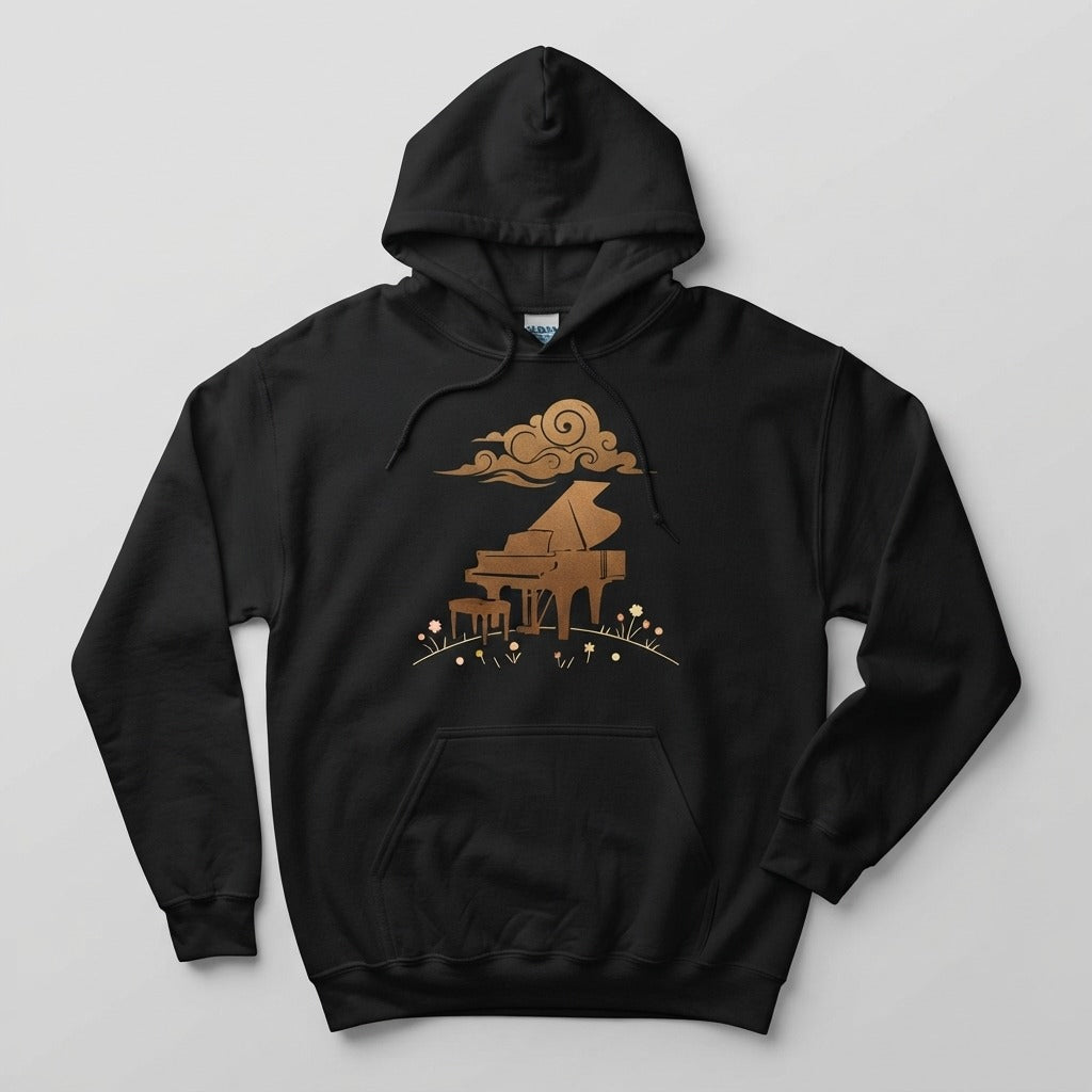 Calm Piano Nights — A Moment of Harmony Hoodie mockup