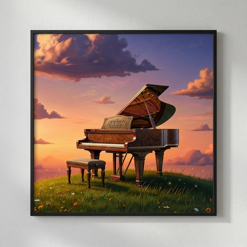 Calm Piano Nights — A Moment of Harmony Poster