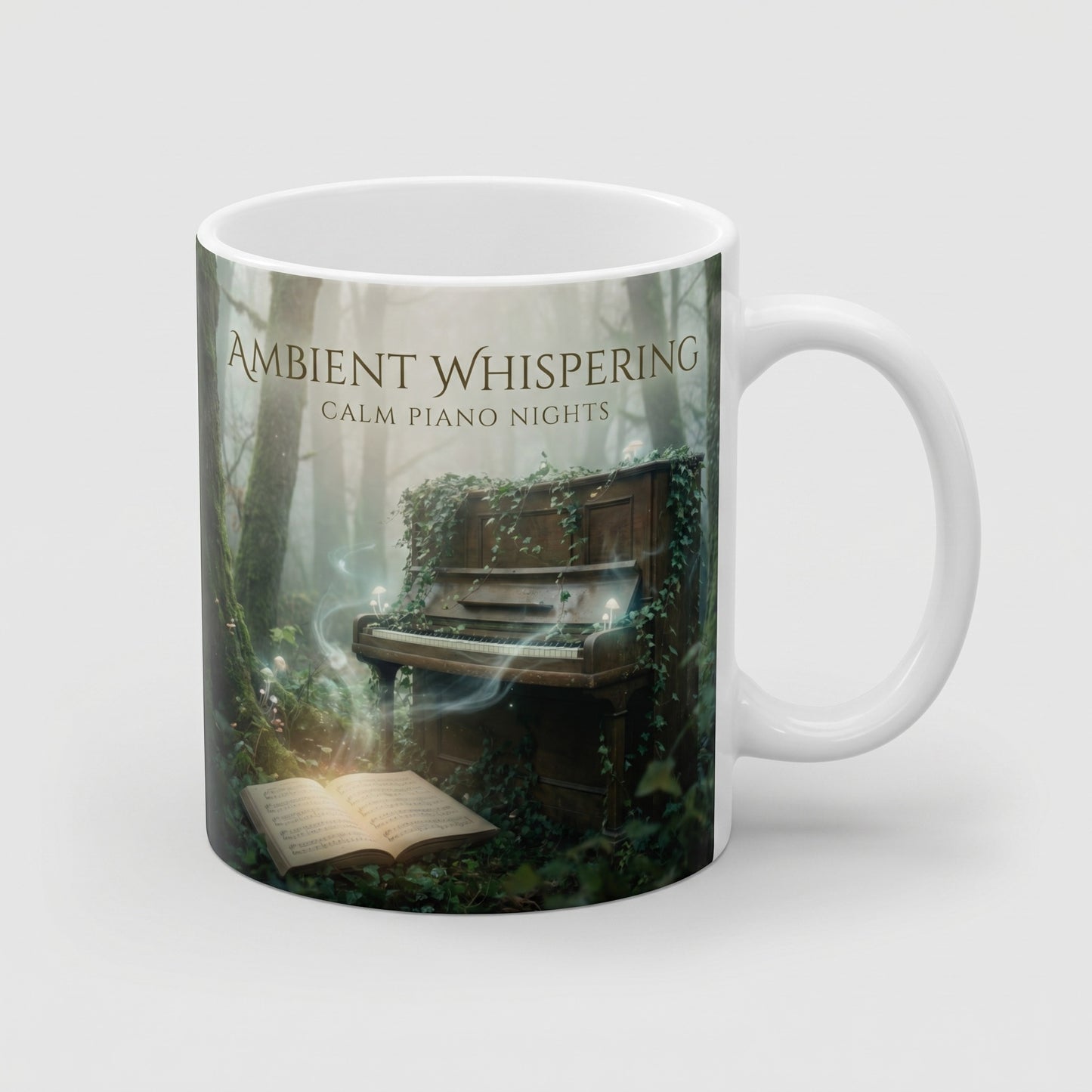 Calm Piano Nights — Ambient Whispering Mug — design 1