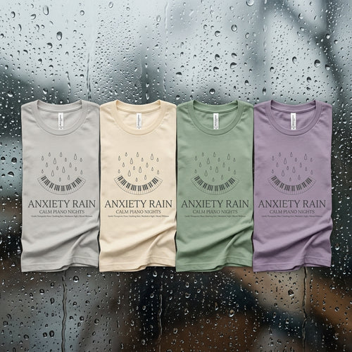 Calm Piano Nights — Anxiety Rain Tee