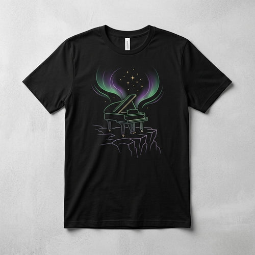 Calm Piano Nights — Aurora Melodies Tee
