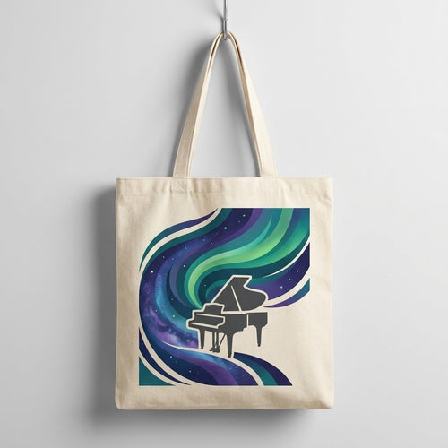 Calm Piano Nights — Aurora Melodies Tote