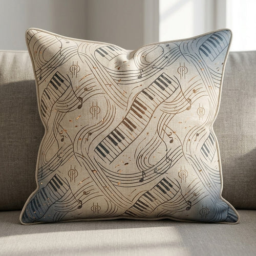 Calm Piano Nights — Emberlit Hours Pillow