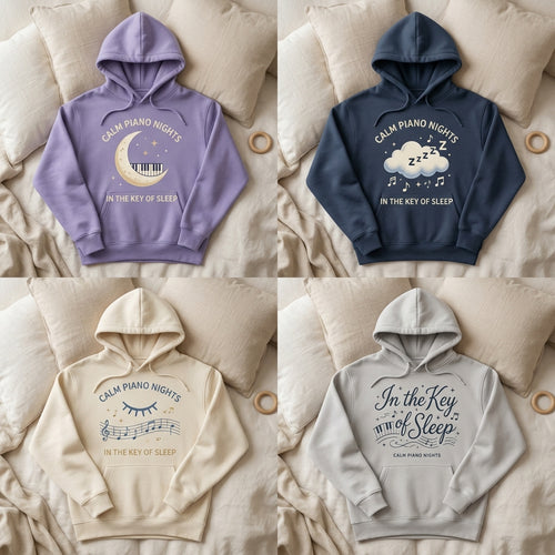 Calm Piano Nights — In the Key of Sleep Hoodie