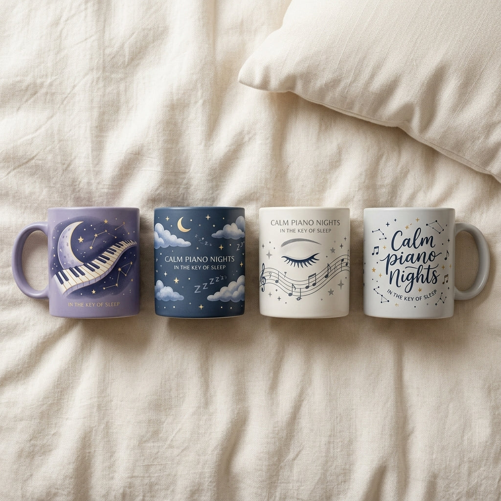 Calm Piano Nights — In the Key of Sleep Mug mockup
