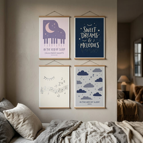 Calm Piano Nights — In the Key of Sleep Poster
