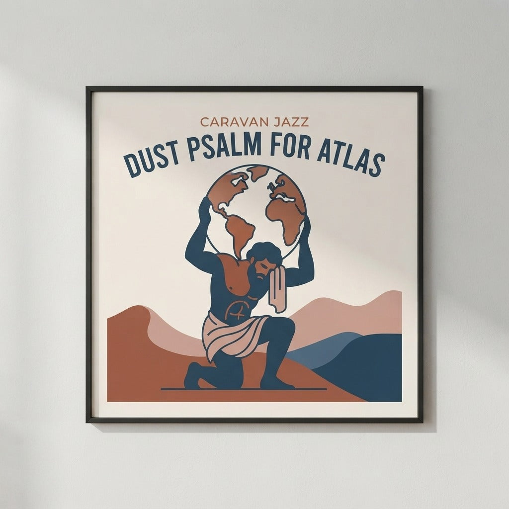 Caravan Jazz — Dust Psalm for Atlas Poster mockup
