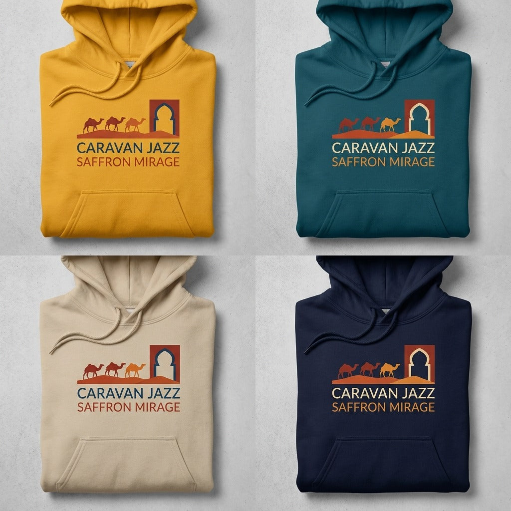 Caravan Jazz — Saffron Mirage Mug — design 4
