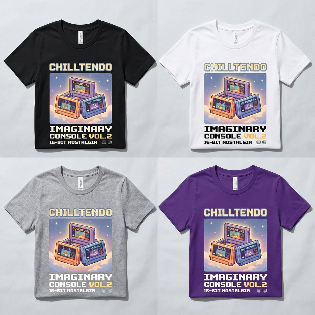 Chilltendo — Imaginary Console : Vol. 2 Tee — design 3