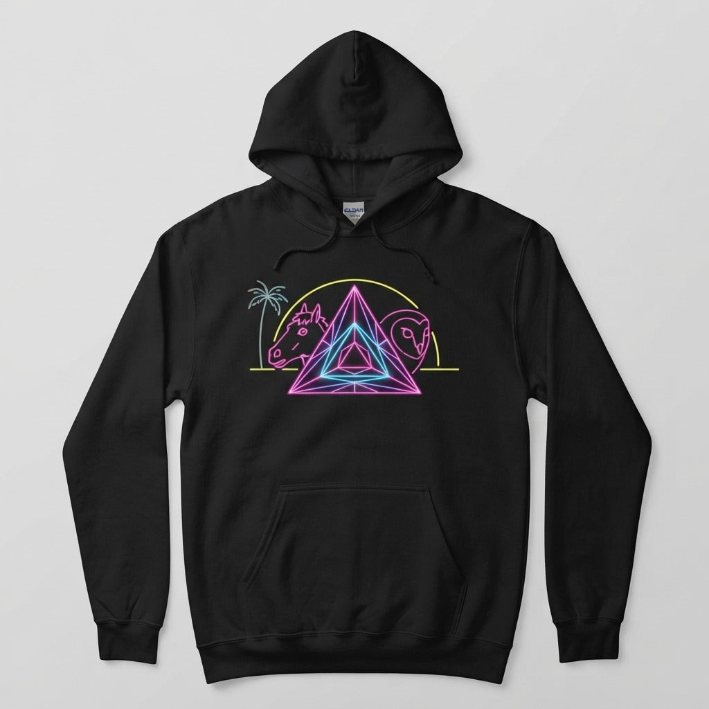 Chilltendo — Mask Society - Miami Lo-fi Hoodie mockup