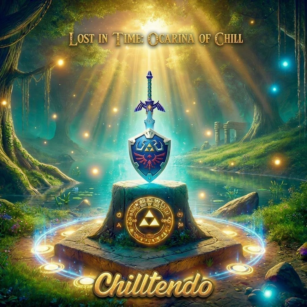 Chilltendo — Lost In Time Ocarina Of Chill Tee mockup