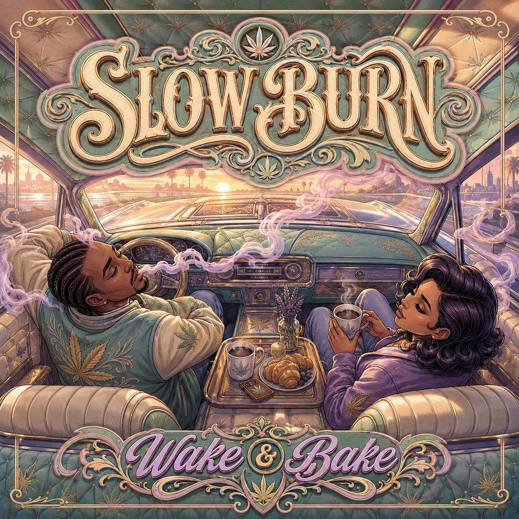 Slow Burn — Wake Bake Tank mockup