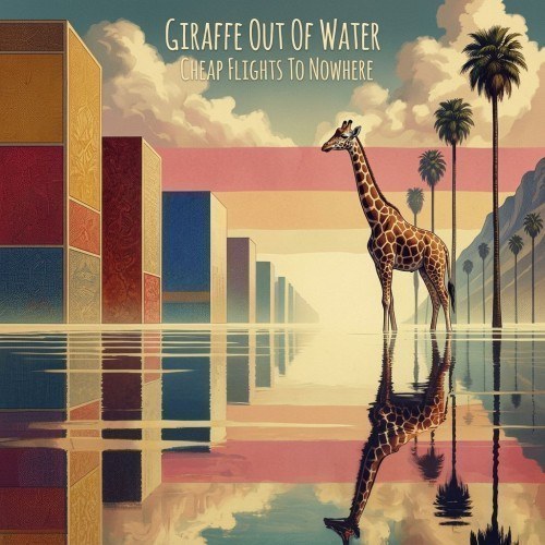 Cheap Flights to Nowhere — Giraffe Out Of Water Pillow mockup