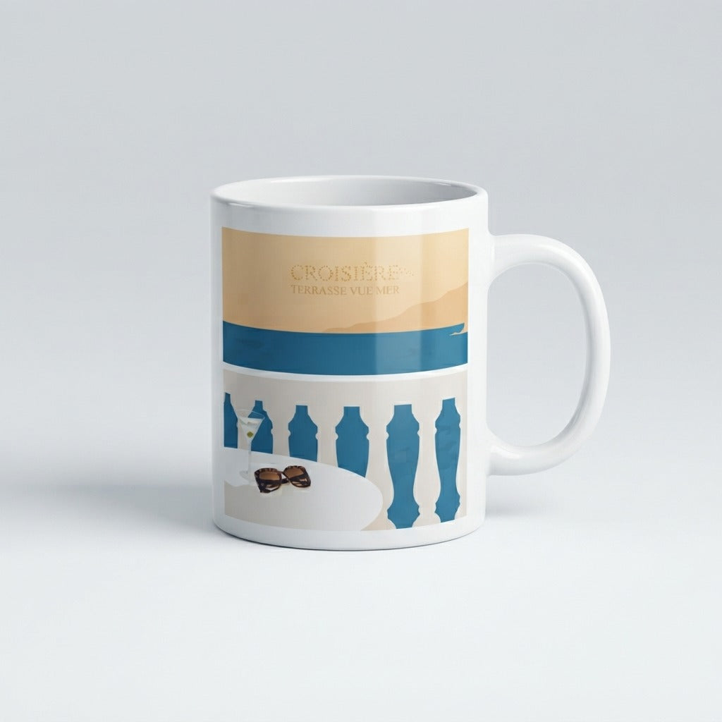 Croisière — Terasse Vue Mer Mug mockup