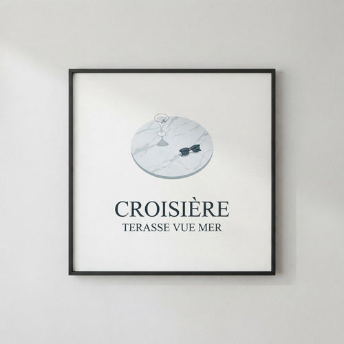 Croisière — Terasse Vue Mer Poster