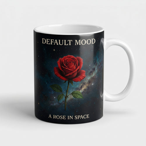 Default Mood — A Rose in Space Mug