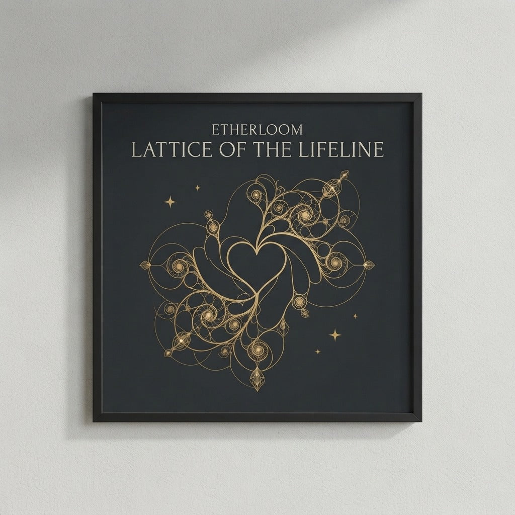 Etherloom — Lattice of the Lifeline Poster mockup