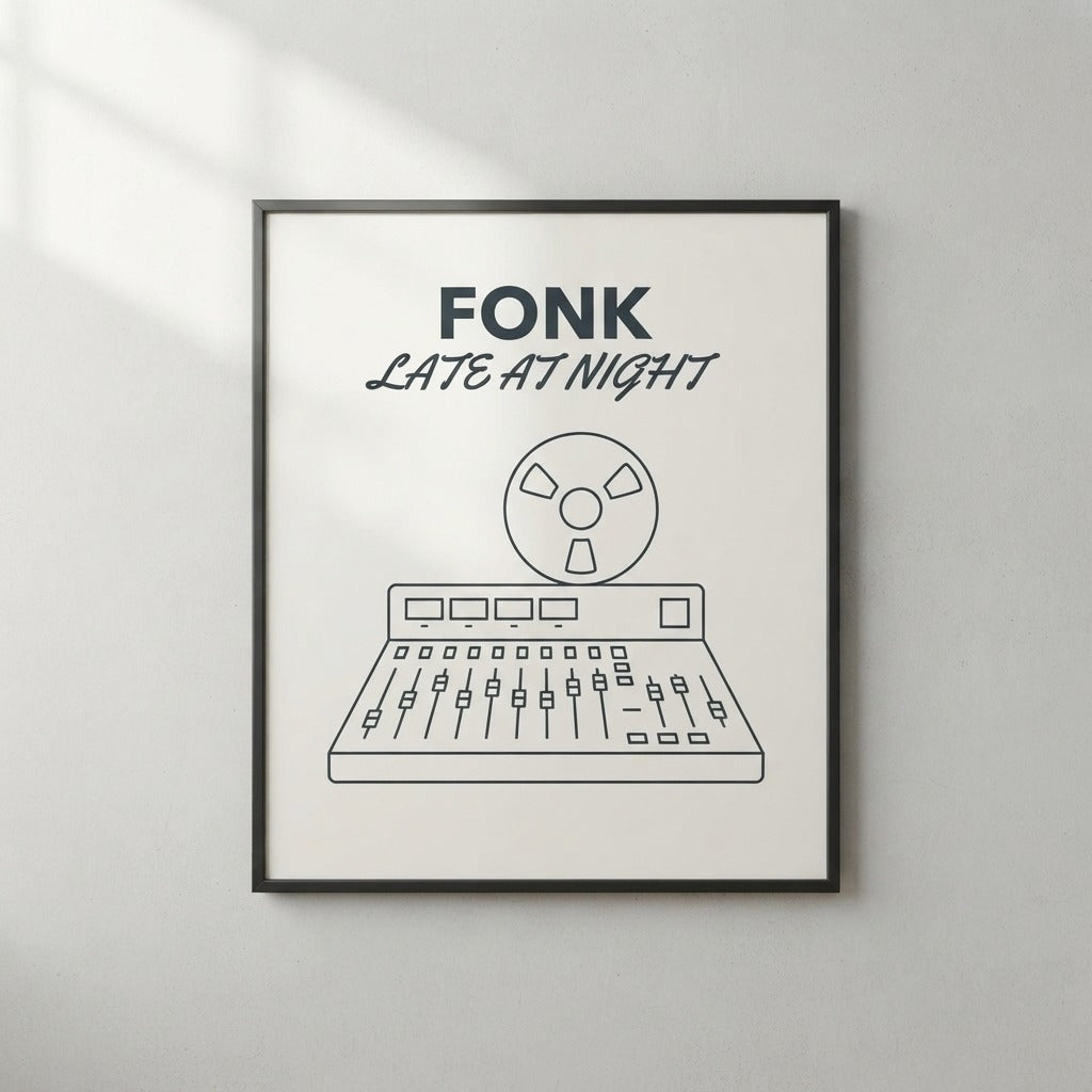 Fonk — Late at Night Poster mockup