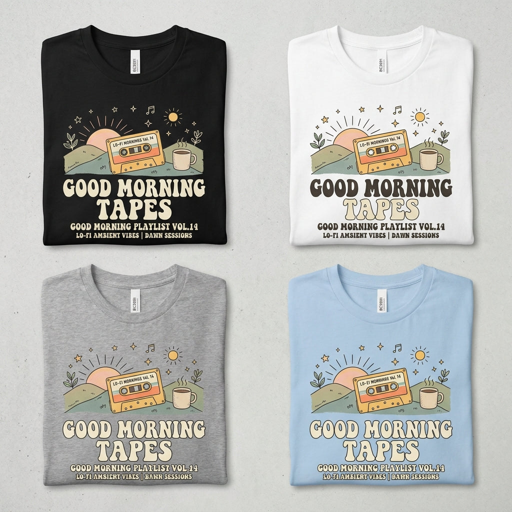 Good Morning Tapes — Good Morning Playlist : Vol 14 Tee — design 3
