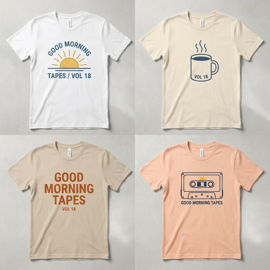 Good Morning Tapes — Good Morning Playlist : Vol 18 Hoodie — design 4