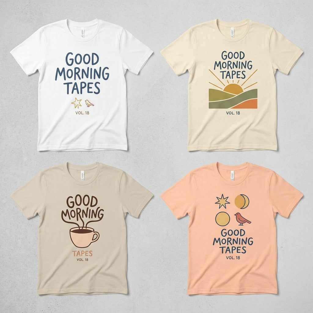 Good Morning Tapes — Good Morning Playlist : Vol 18 Tee — design 4