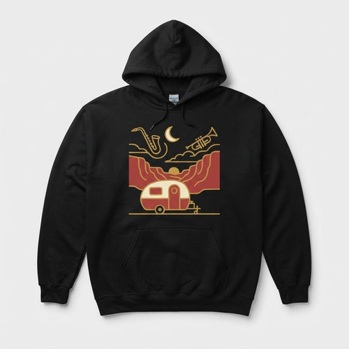 Caravan Jazz — Vermillion Sudadera con capucha