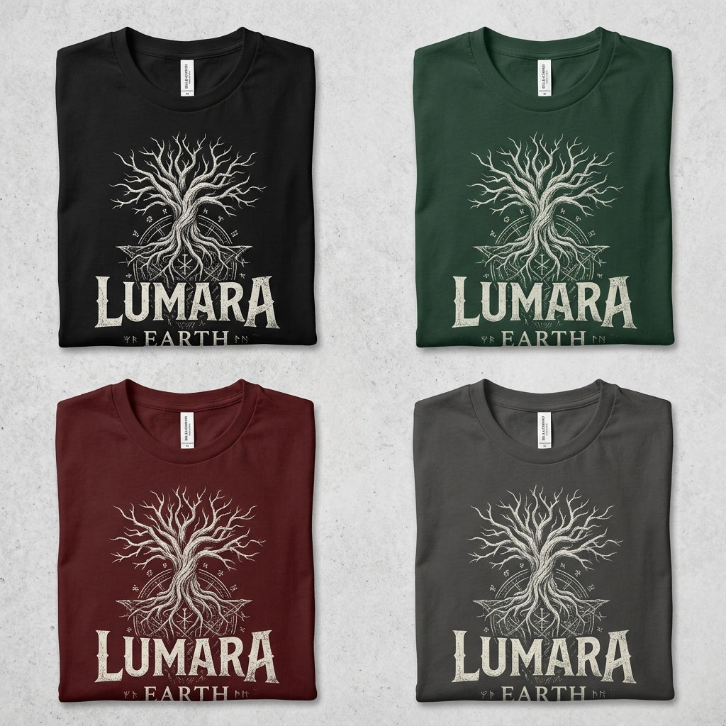 Lumara — Earth Tee — design 3