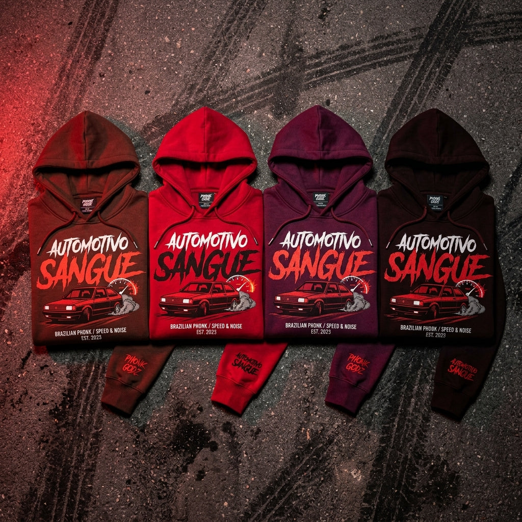 Phonk Godz — Automotivo Sangue Hoodie — design 3