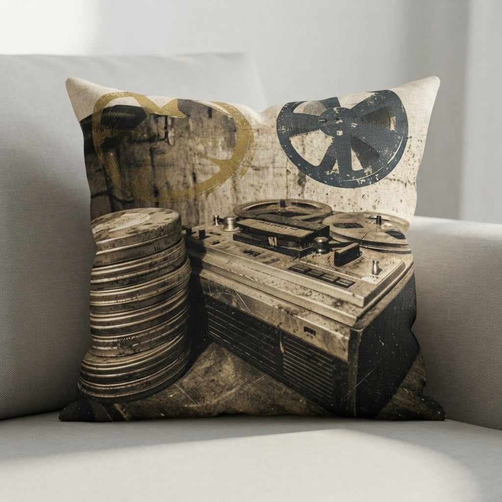 raw type beats analog archives pillow