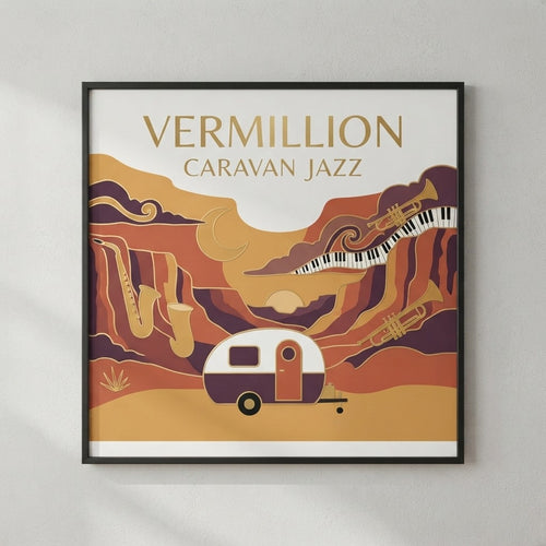 Caravan Jazz — Vermillion Póster