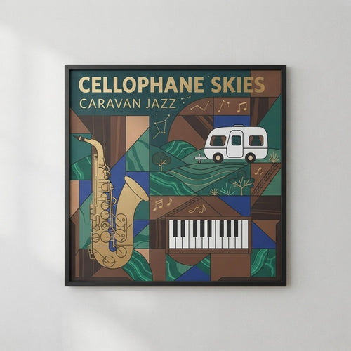 Caravan Jazz — Cellophane Skies Poster