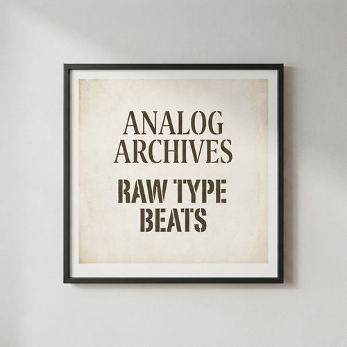 Raw Type Beats — Analog Archives Poster