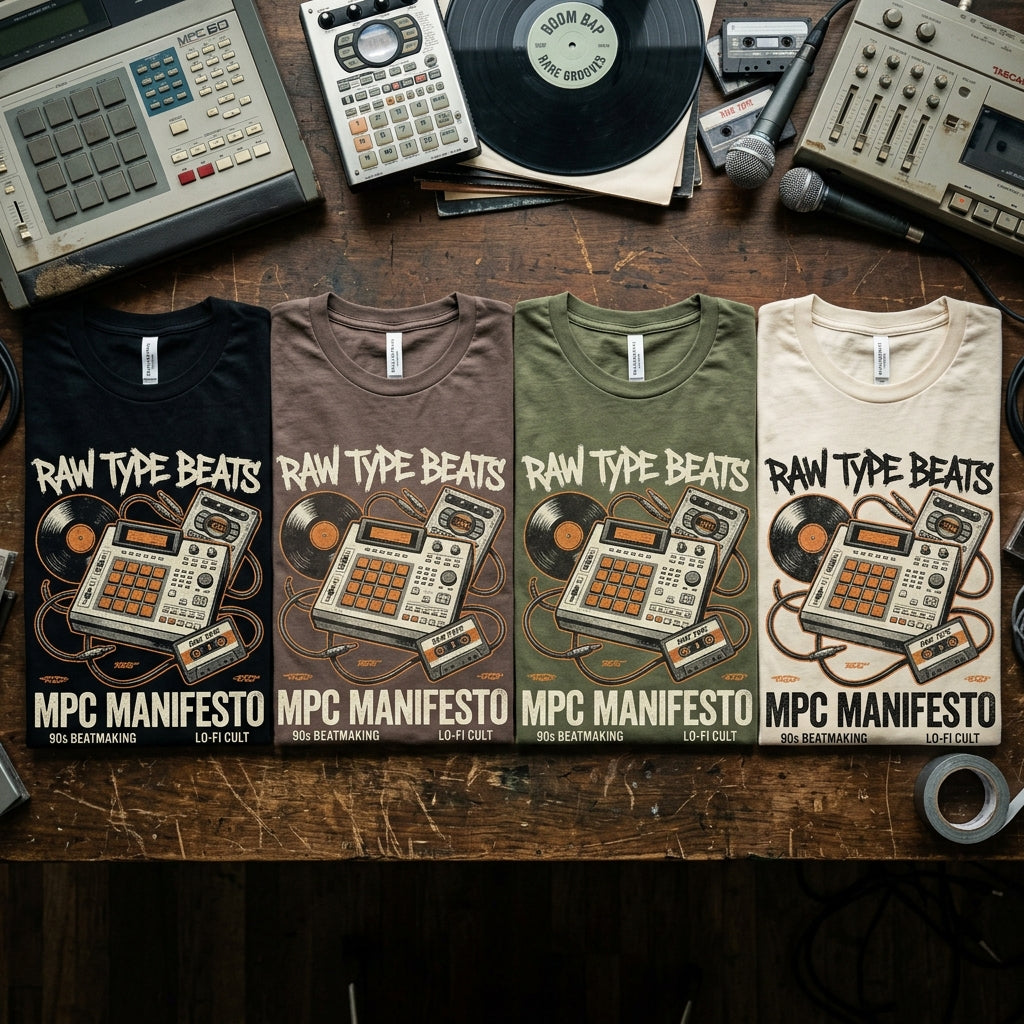 Raw Type Beats — MPC Manifesto Tee — design 3