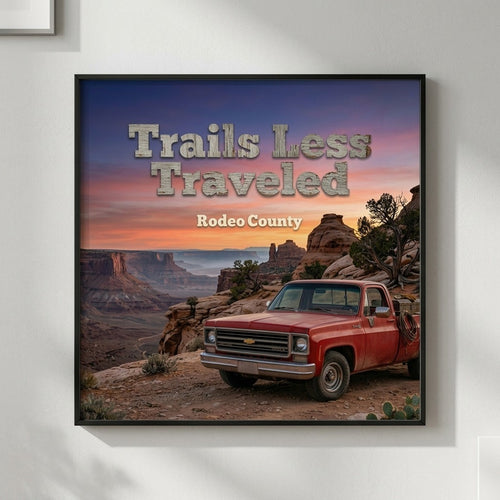 Rodeo County — Trails Less Traveled Poster