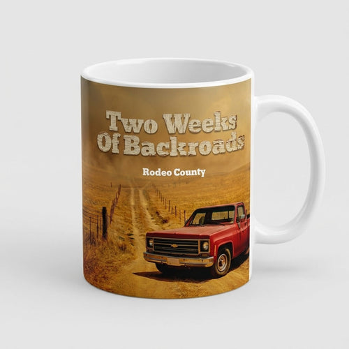 Rodeo County — Two Weeks of Backroads Mug
