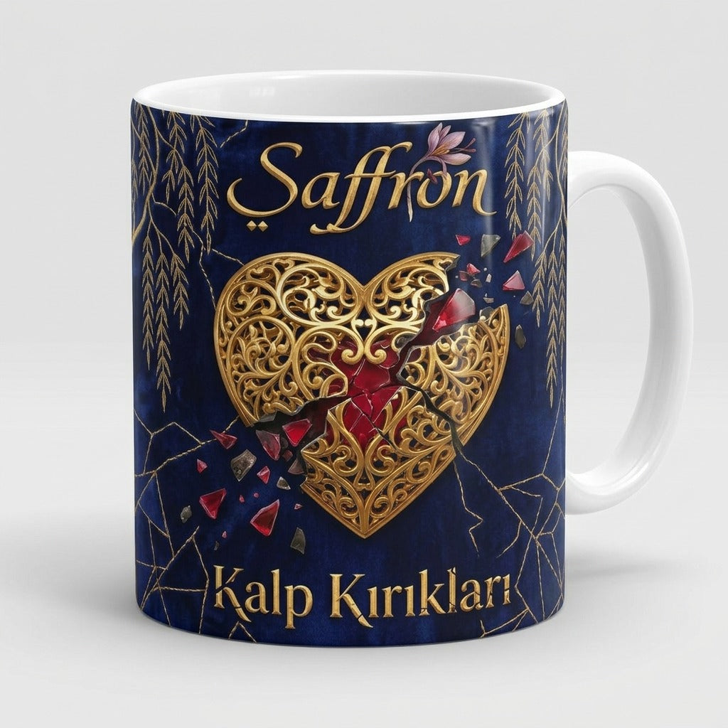 Saffron — Kalp Kırıkları Mug mockup