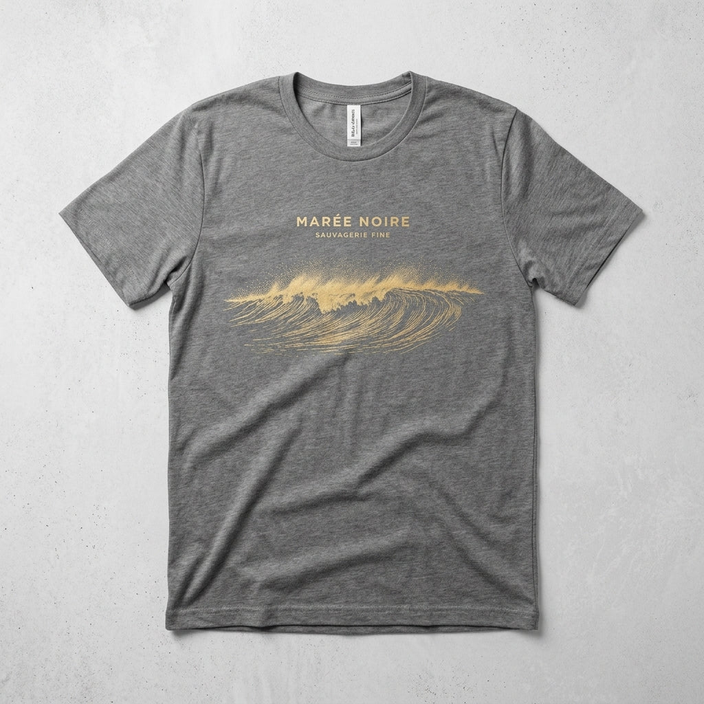 Sauvagerie Fine — Marée noire Tee mockup
