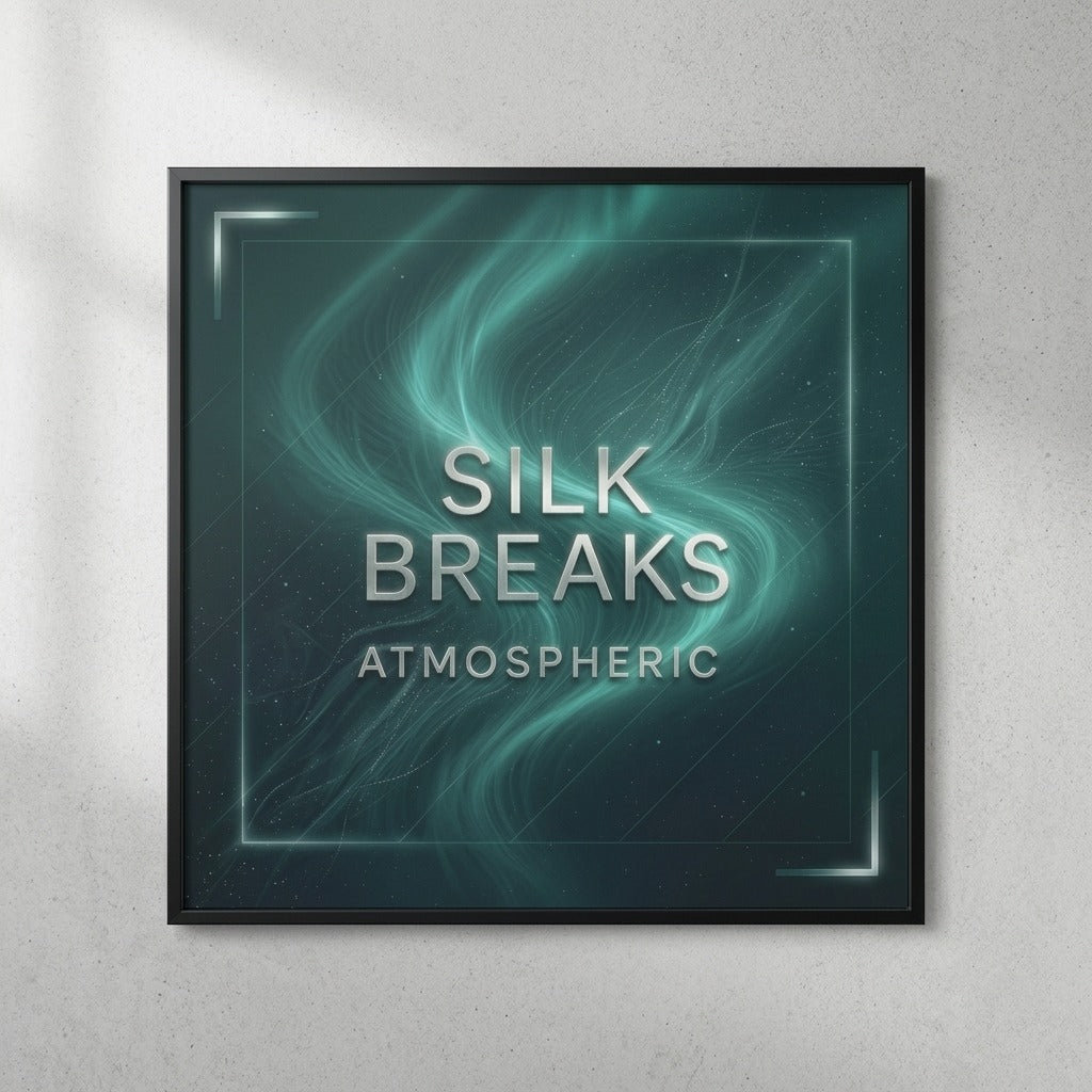 Silk Breaks — Atmospheric Poster mockup
