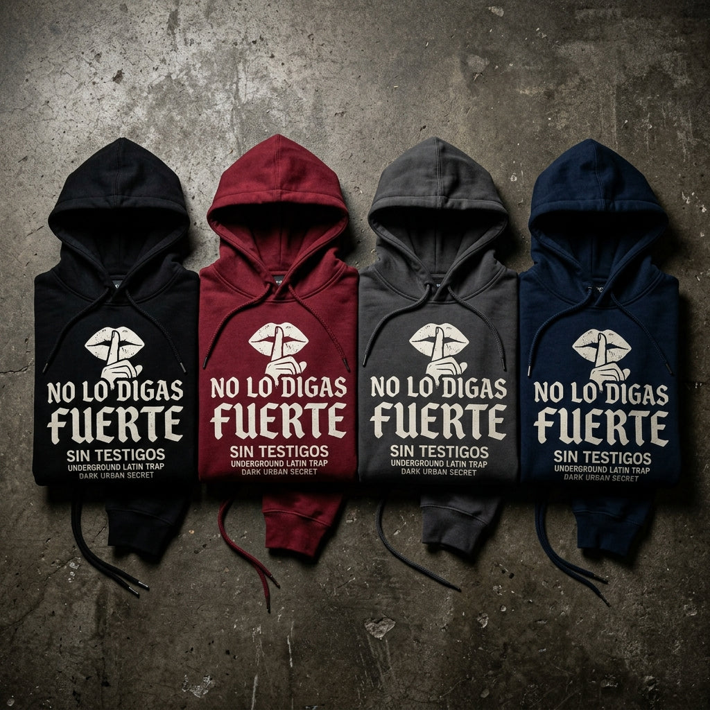 Sin Testigos — No Lo Digas Fuerte Hoodie — design 3