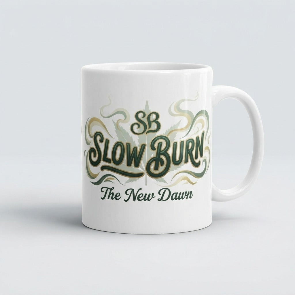 SLOW BURN — The New Dawn Mug mockup