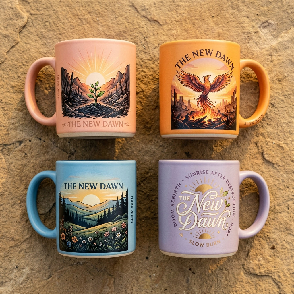 Slow Burn — The New Dawn Mug — design 3