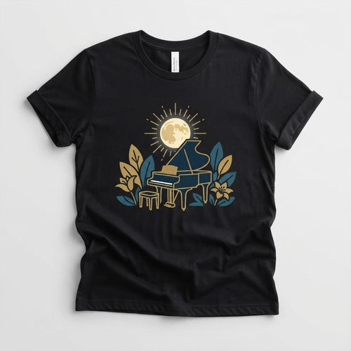 Calm Piano Nights — Glass Garden Nocturne Tee