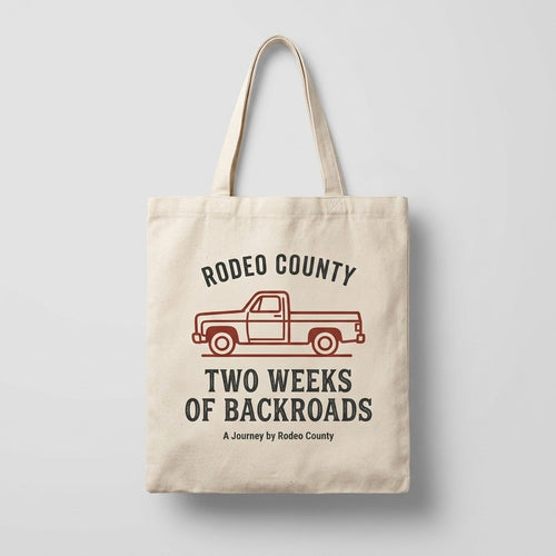 Rodeo County — Two Weeks of Backroads حقيبة قماشية