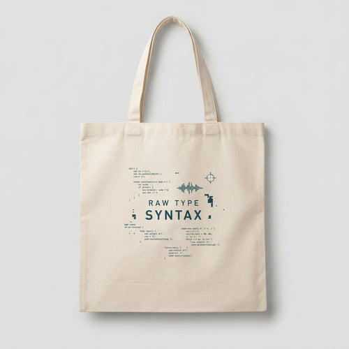 Raw Type Beats — Street Syntax Stofftasche