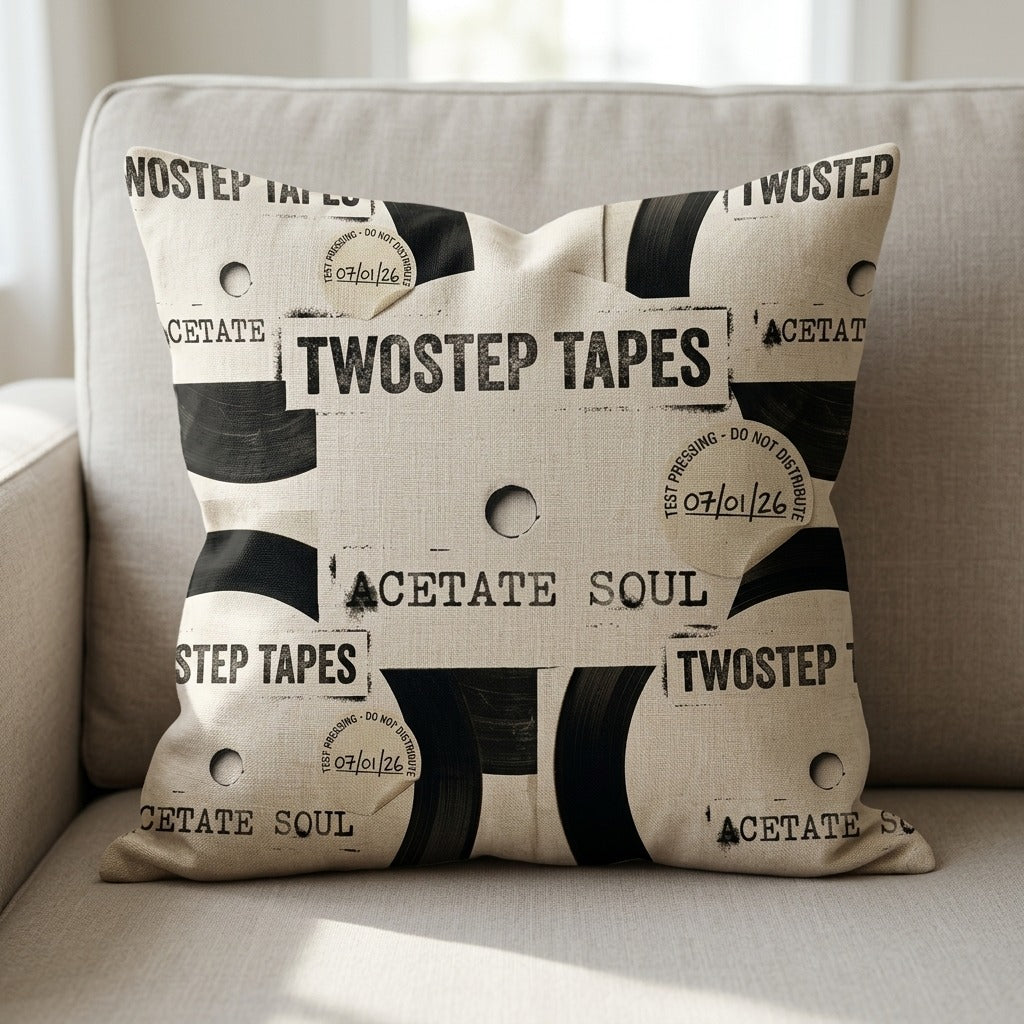 TWOSTEP TAPES — Acetate Soul Pillow mockup