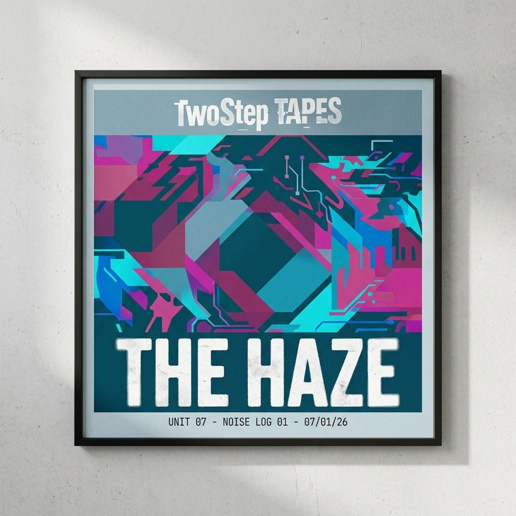 TwoStep Tapes — The Haze Poster mockup