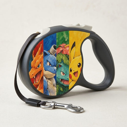 Chilltendo — Cartridge Origins: Red, Blue, Green & Yellow Retractable Pet Leash