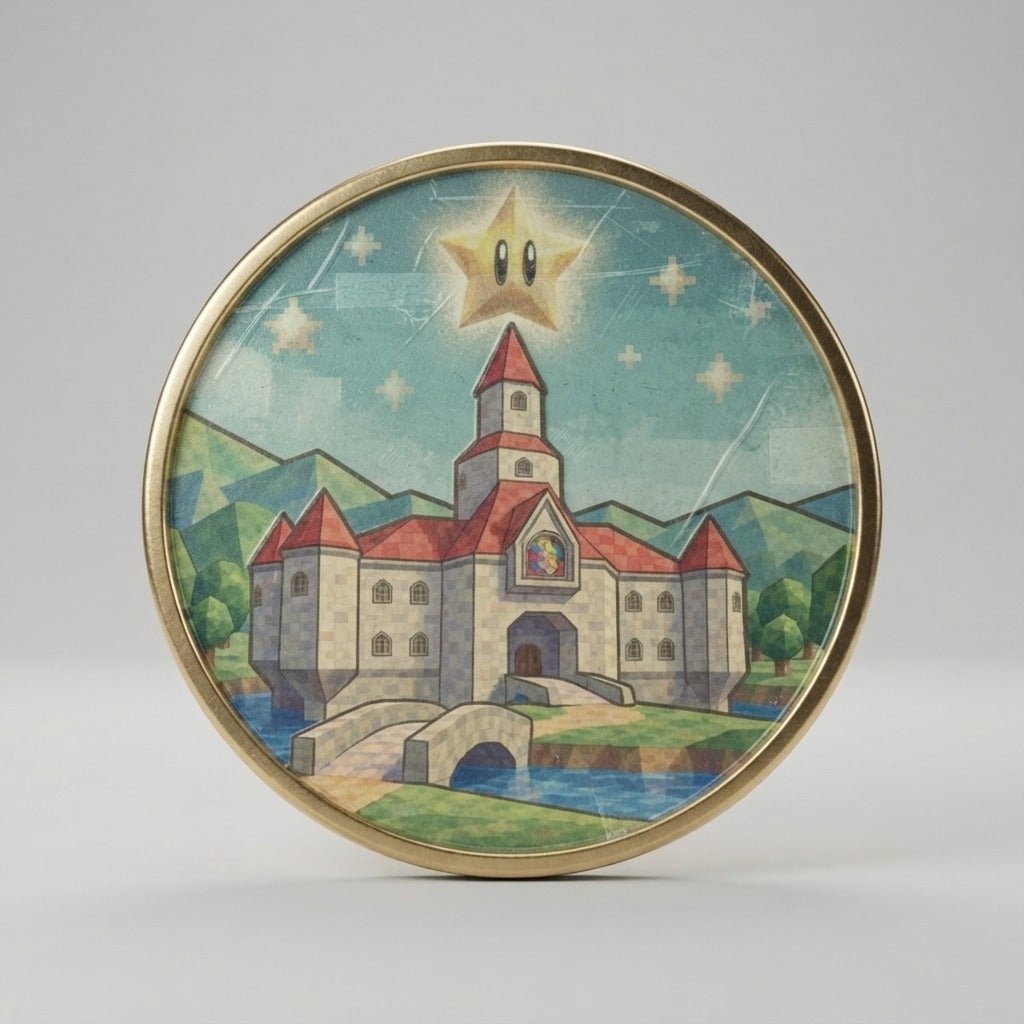 Chilltendo — Castle Reverie: Sixty-Four Dreams Custom Pin Buttons — product mockup